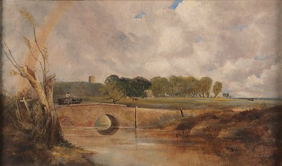 Tęcza - widok na Stour autorstwa Lionel Constable