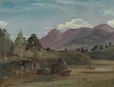 Krajobraz górski, prawdopodobnie w Krainie Jezior autorstwa Lionel Constable