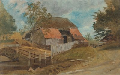 Stara Stodoła, ok. godz. 1855. autorstwa Lionel Constable