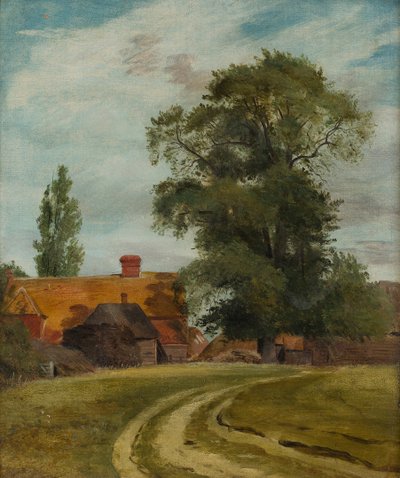 Droga na farmę (olej na płótnie) autorstwa Lionel Constable