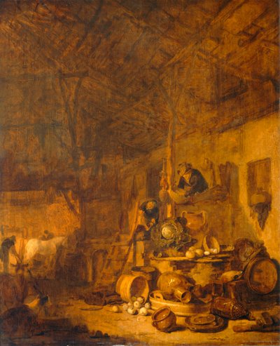 Wnętrze stodoły ... autorstwa Lionel Hamilton Renwick