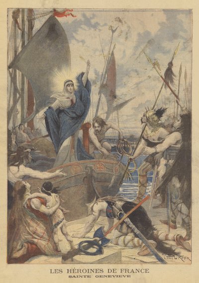 Bohaterki Francji: St Genevieve autorstwa Lionel Royer