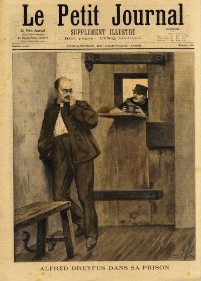 Le Petit Journal dotyczący sprawy Dreyfusa, 1895. autorstwa Lionel Royer