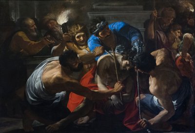 Koronacja cierniowa, koniec XVI-początek XVII wieku (olej na płótnie) autorstwa Lionello Spada