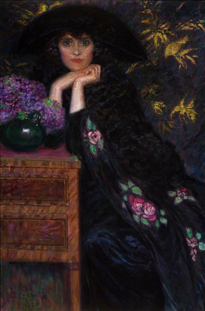 Figura kobiety Portret Violette, 1920. autorstwa Lionne