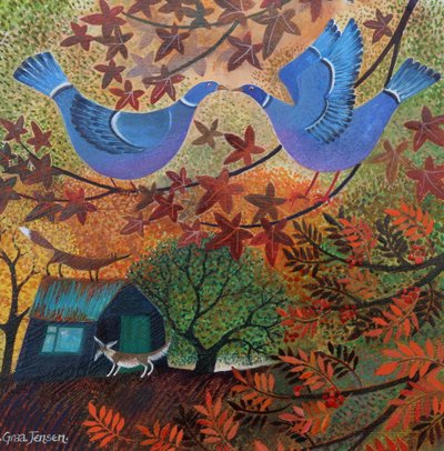 Jesienny ogród, 2024 r. autorstwa Lisa Graa Jensen