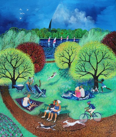 Jezioro żeglarskie, 2017 autorstwa Lisa Graa Jensen