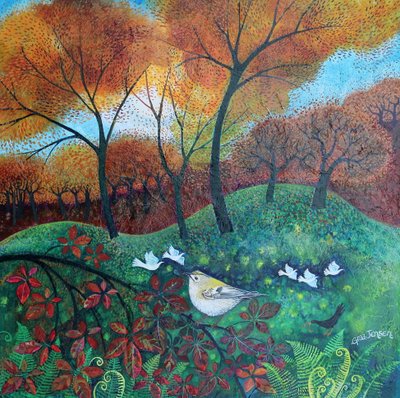 Little Bird, 2023 (akryl na płótnie) autorstwa Lisa Graa Jensen