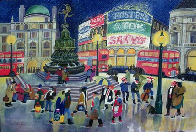 Piccadilly (wc i gwasz na papierze) autorstwa Lisa Graa Jensen