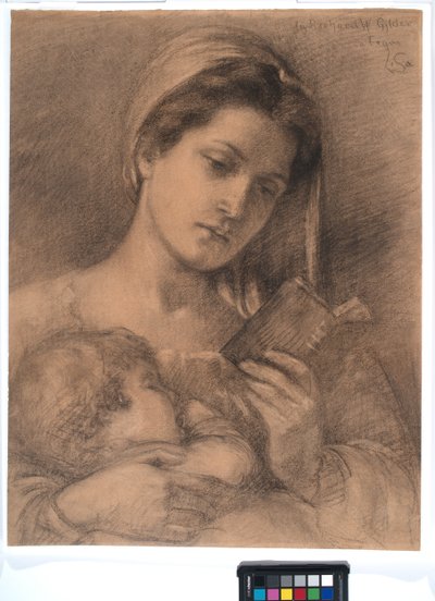 Helena i Rodman, ok. 1890 (grafit na papierze) autorstwa Lisa Ramona Stillman