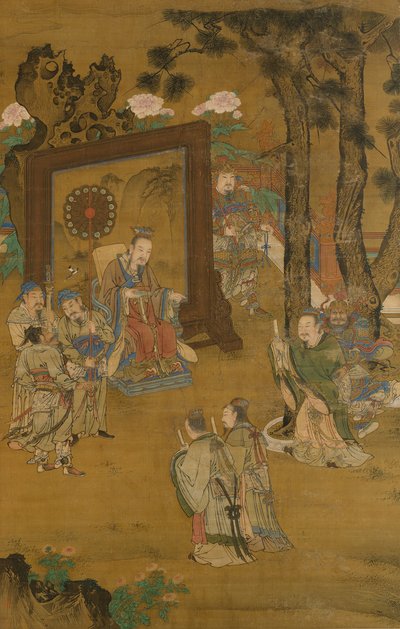 Konflikt u cesarza, koniec XV-początek XVI wieku. autorstwa Liu Jun