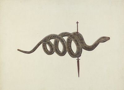 Wiatrowskaz wężowy, ok. 1930 r. 1938. autorstwa Lloyd Broome