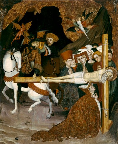 Ukrzyżowanie św. Andrzeja Apostoła. Obraz Lluisa Borrassy (1360-1425) autorstwa Lluís Borrassà