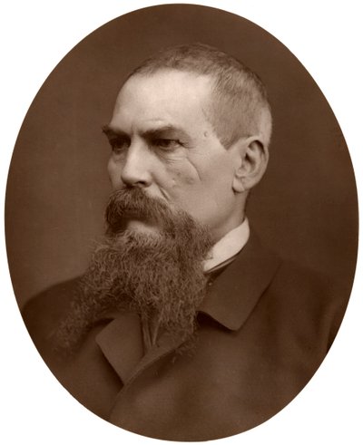 Kapitan Richard Burton, brytyjski odkrywca, pisarz, żołnierz i dyplomata, 1876. autorstwa Lock and Whitfield