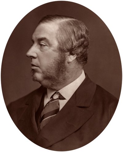George Sclater-Booth, poseł do parlamentu, przewodniczący rady samorządowej, 1878 r. autorstwa Lock and Whitfield