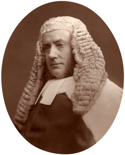 Hon John Walker Huddleston, baron skarbu, 1876. autorstwa Lock and Whitfield