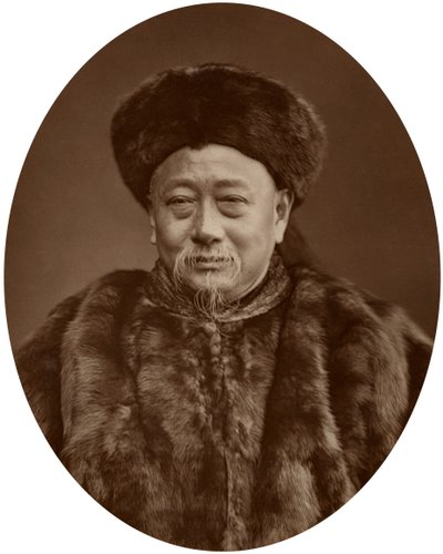 Kuo Sung-Tao, pierwszy chiński wysłannik do Wielkiej Brytanii, 1880. autorstwa Lock and Whitfield