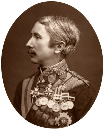 Generał dywizji Sir Garnet Wolseley, KCB, żołnierz brytyjski, 1876. autorstwa Lock and Whitfield