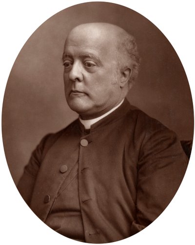Rev Sir Frederick A Gore Ouseley, Bart, profesor muzyki na Uniwersytecie Oksfordzkim, 1883. autorstwa Lock and Whitfield