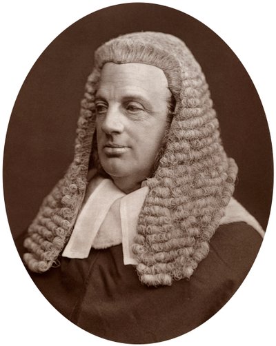 Prawo Sir William Baliol Brett, sędzia Sądu Apelacyjnego, 1877. autorstwa Lock and Whitfield