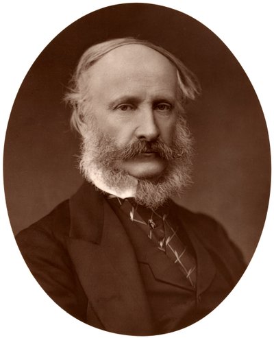 Sir James Macnaghten Hogg, Bart, MP, KCB, przewodniczący Metropolitan Board of Works, 1876. autorstwa Lock and Whitfield