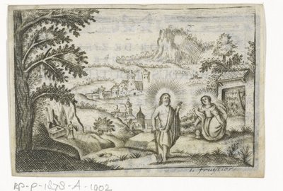 Chrystus ukazuje się Marii Magdalenie autorstwa Lodewijk Joseph Fruytiers