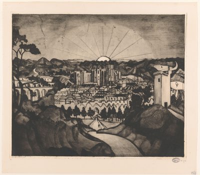Awinion (tytuł oryginalny) autorstwa Lodewijk Schelfhout (signed by artist)