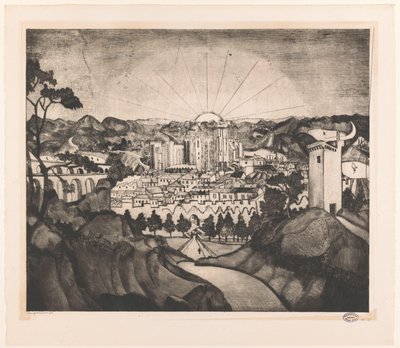 Awinion (tytuł oryginalny) autorstwa Lodewijk Schelfhout (signed by artist)