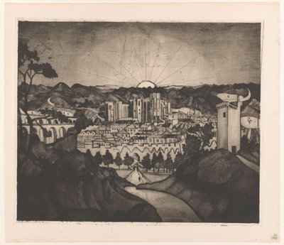 Awinion (tytuł oryginalny) autorstwa Lodewijk Schelfhout (signed by artist)