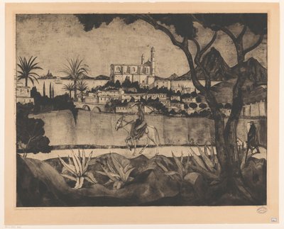 Bastia na Korsyce Bastia (tytuł oryginalny) autorstwa Lodewijk Schelfhout (signed by artist)