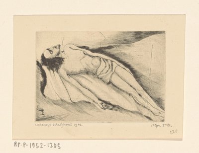 Dode Christus Le Christ mort (tytuł oryginalny) autorstwa Lodewijk Schelfhout (signed by artist)
