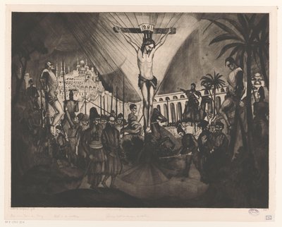 Golgota II (tytuł oryginalny) autorstwa Lodewijk Schelfhout (signed by artist)
