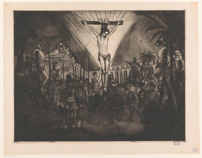 Golgota II (tytuł oryginalny) autorstwa Lodewijk Schelfhout (signed by artist)