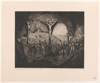 Golgota I (tytuł oryginalny) autorstwa Lodewijk Schelfhout (signed by artist)