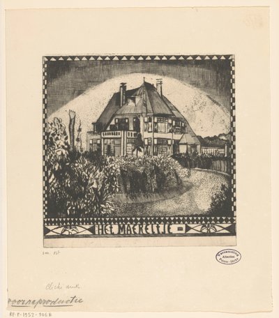 Het Maereltje (oryginalny tytuł na obiekcie) autorstwa Lodewijk Schelfhout (signed by artist)
