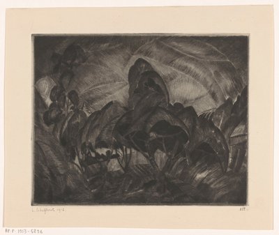 Pagórkowaty krajobraz z drzewami Les Arbres (oryginalny tytuł na obiekcie) autorstwa Lodewijk Schelfhout (signed by artist)