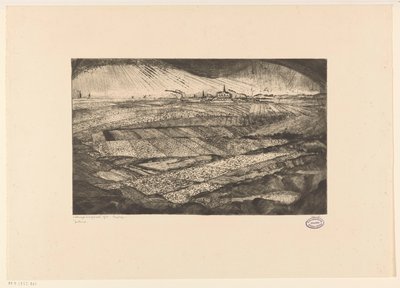 Krajobraz z polami Paysage (oryginalny tytuł na przedmiocie) autorstwa Lodewijk Schelfhout (signed by artist)
