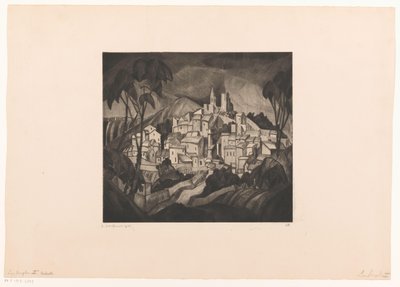 Les Angles II (tytuł oryginalny) autorstwa Lodewijk Schelfhout (signed by artist)