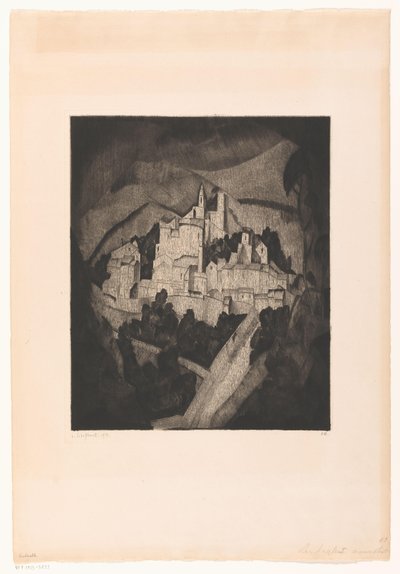 Les Angles I (tytuł oryginalny) autorstwa Lodewijk Schelfhout (signed by artist)