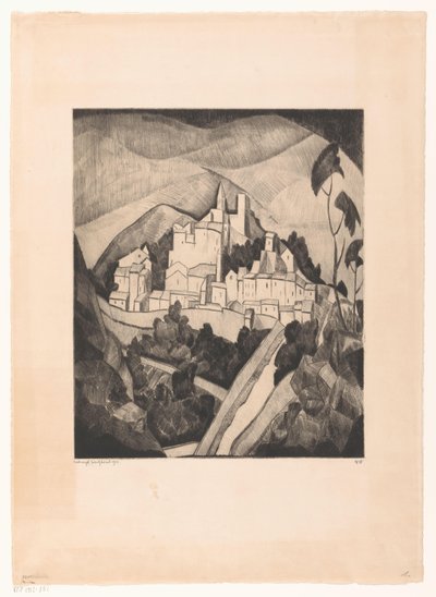 Les Angles I (tytuł oryginalny) autorstwa Lodewijk Schelfhout (signed by artist)