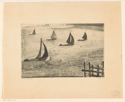 Wyjście z portu Sortie du port (tytuł oryginalny) autorstwa Lodewijk Schelfhout (signed by artist)