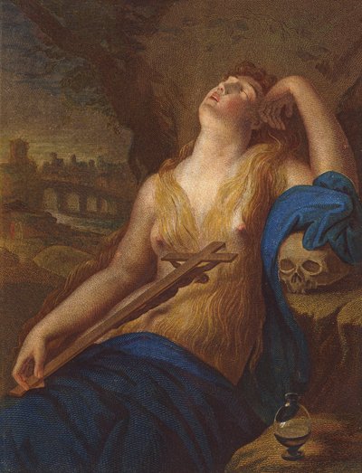 Maria Magdalena autorstwa Lodovico (after) Carracci