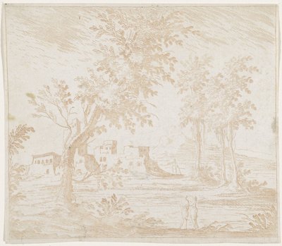 Krajobraz z ruiną autorstwa Lodovico Mattioli (attributed to)