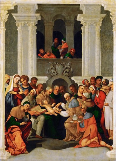 Renesans: La circoncision du Christ - Die Beschneidung Christi par Mazzolino, Ludovico (1480-1528) autorstwa Lodovico Mazzolino