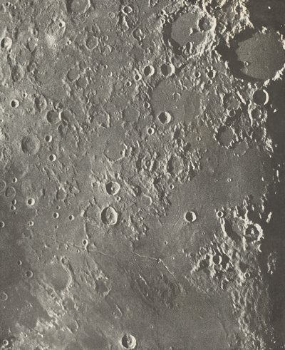 Photographie Lunaire Albategnius - Triesnecker - Manilius autorstwa Loewy et Puiseux