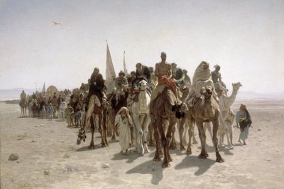 Pielgrzymi jadący do Mekki autorstwa Léon Belly