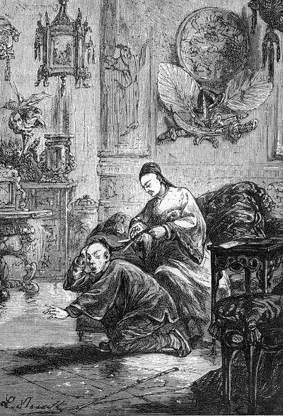 rysunek Leona Benetta, z książki Julesa Verne