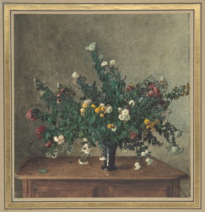 Bukiet Małych Chryzantem, 1862. autorstwa Léon Bonvin