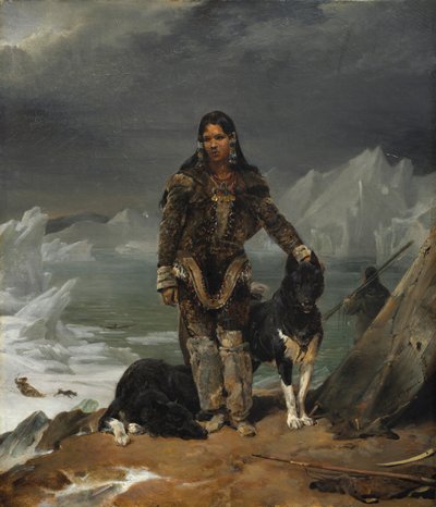 Kobieta z Kraju Eskimosów, 1826. autorstwa Léon Cogniet