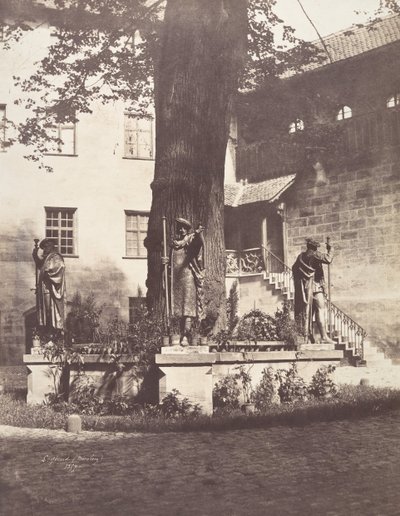 Norymberga, Wnętrze dworu cesarskiego grodu, 1857. autorstwa Léon Gérard